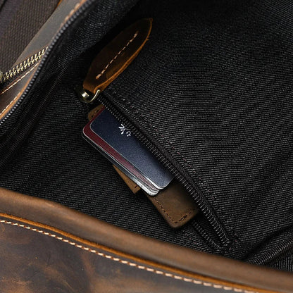 Leather Convertible Backpack Crossbody Bag Fanny Pack