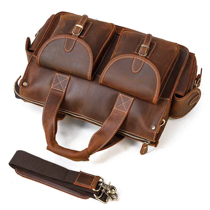 Full Grain Leather Mens Briefcase