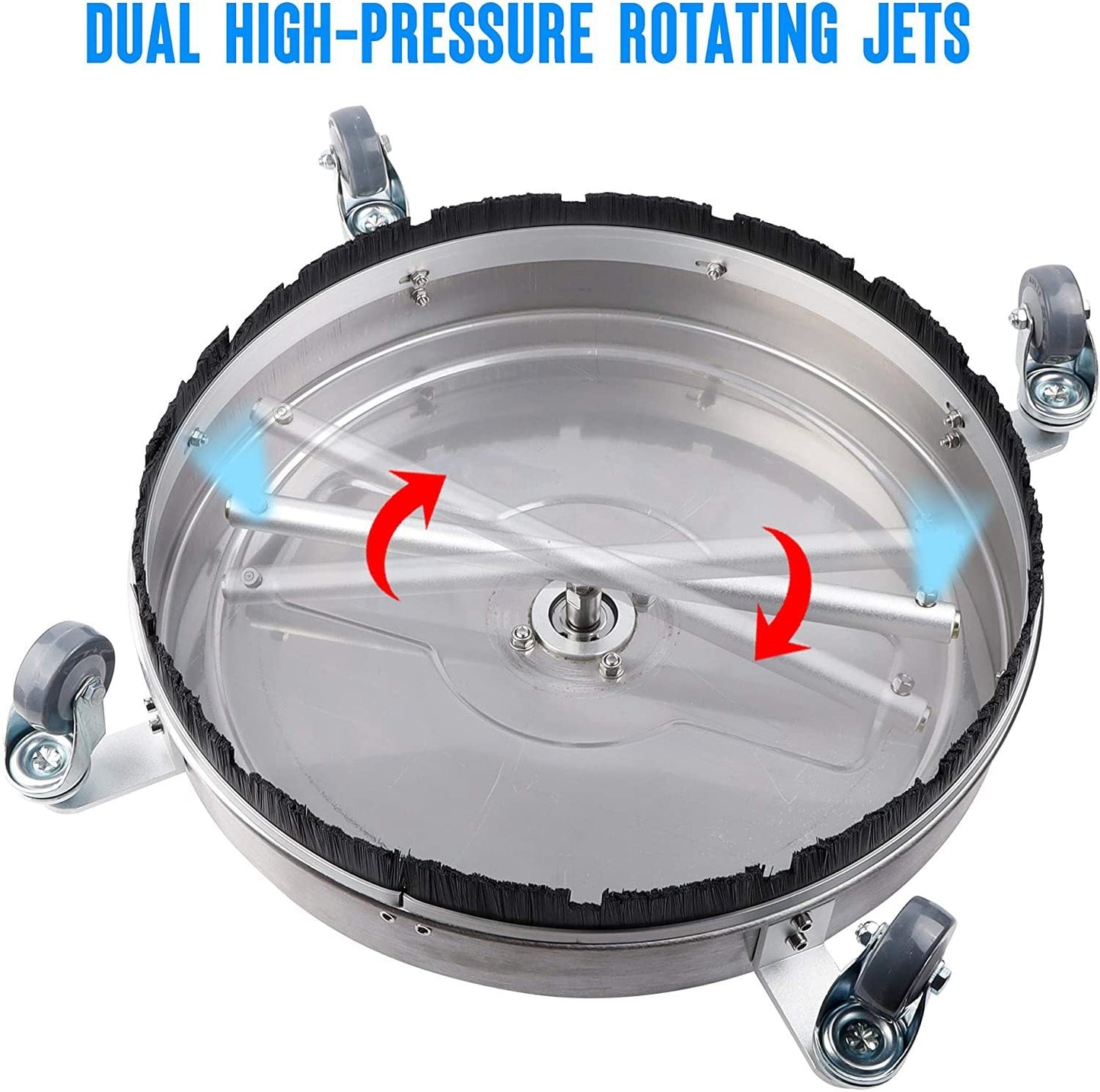 Multipurpose Pressure Washer Surface Cleaner with 2PCS Wand