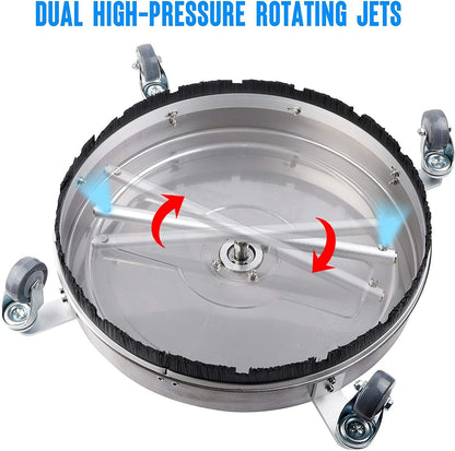 Multipurpose Pressure Washer Surface Cleaner with 2PCS Wand