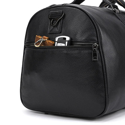 Black Genuine Leather Weekend Bag