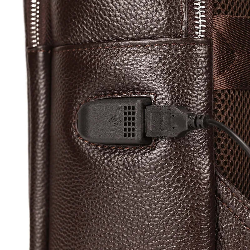 Minimalist Leather Backpack