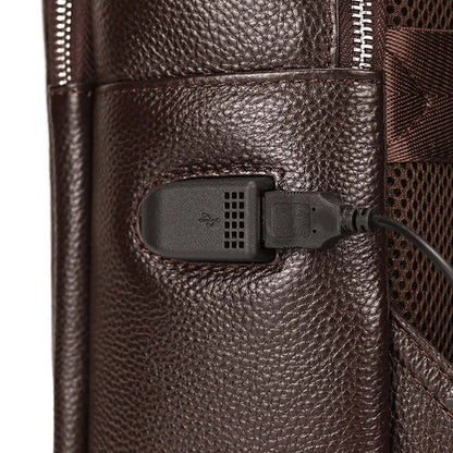 Minimalist Leather Backpack