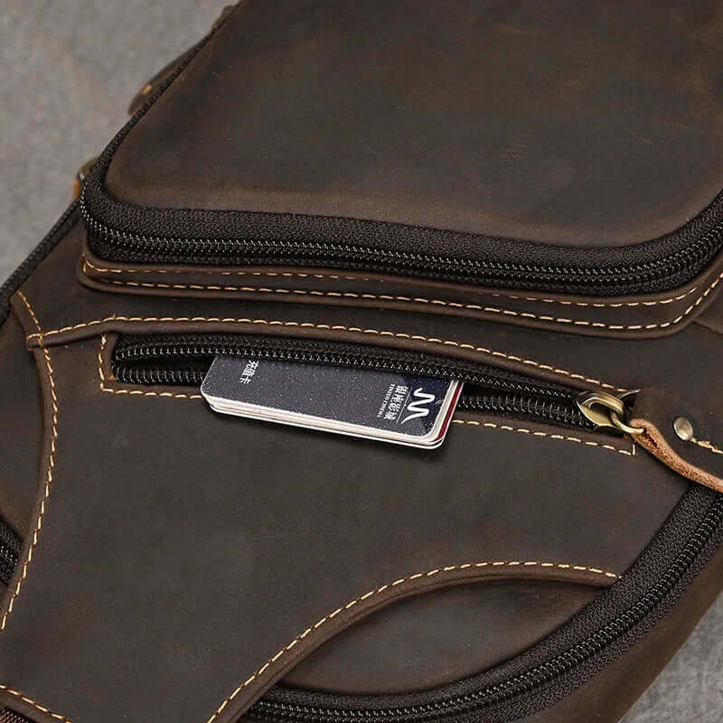 VAREZZA™ Vintage leren schoudertas