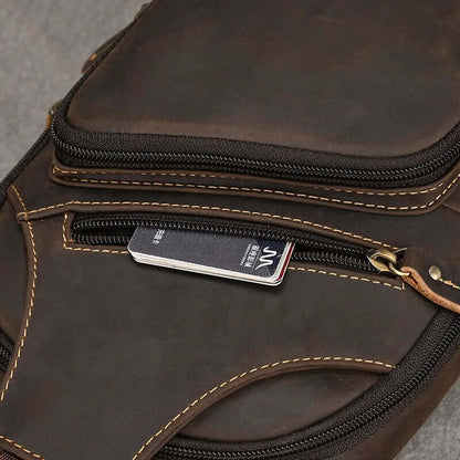 VAREZZA™ Vintage leren schoudertas