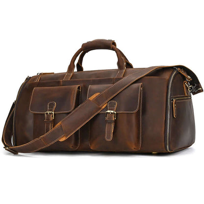 Mens Leather Duffel Bag