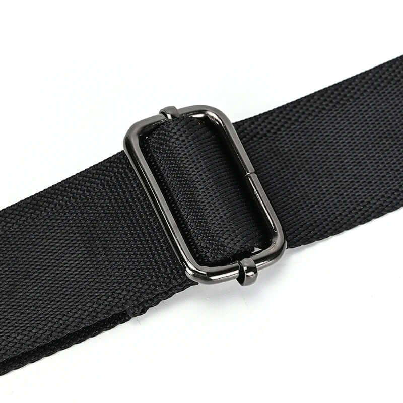 Stijlvolle zwarte leren crossbody-tas heuptas