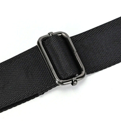 Stijlvolle zwarte leren crossbody-tas heuptas