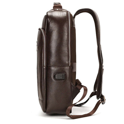 Minimalist Leather Backpack