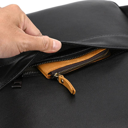 Single ritssluiting 15,6 inch laptop Retro-rugzak