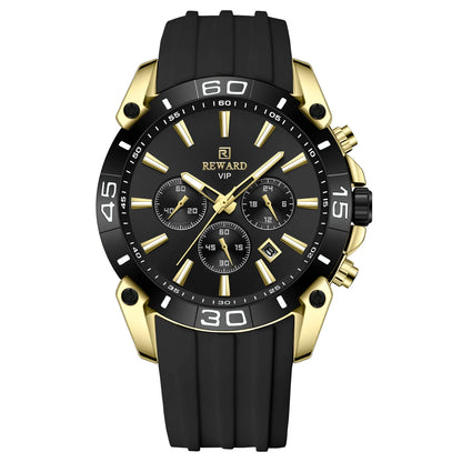 REWARD-Montre-bracelet étanche pour homme, chronographe Shoous, date, nouvelle mode