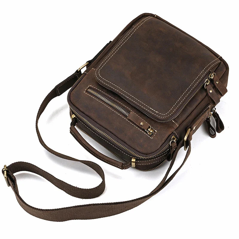 VALTORA™ leren crossbody slingtas