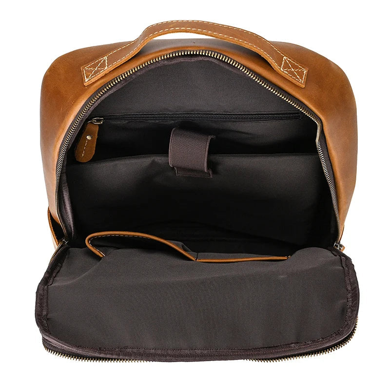 Single ritssluiting 15,6 inch laptop Retro-rugzak