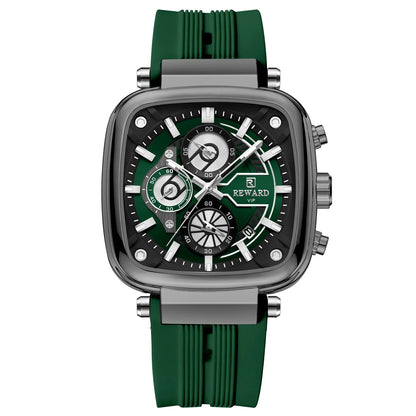 Stravon Square Chrono Sport Watch