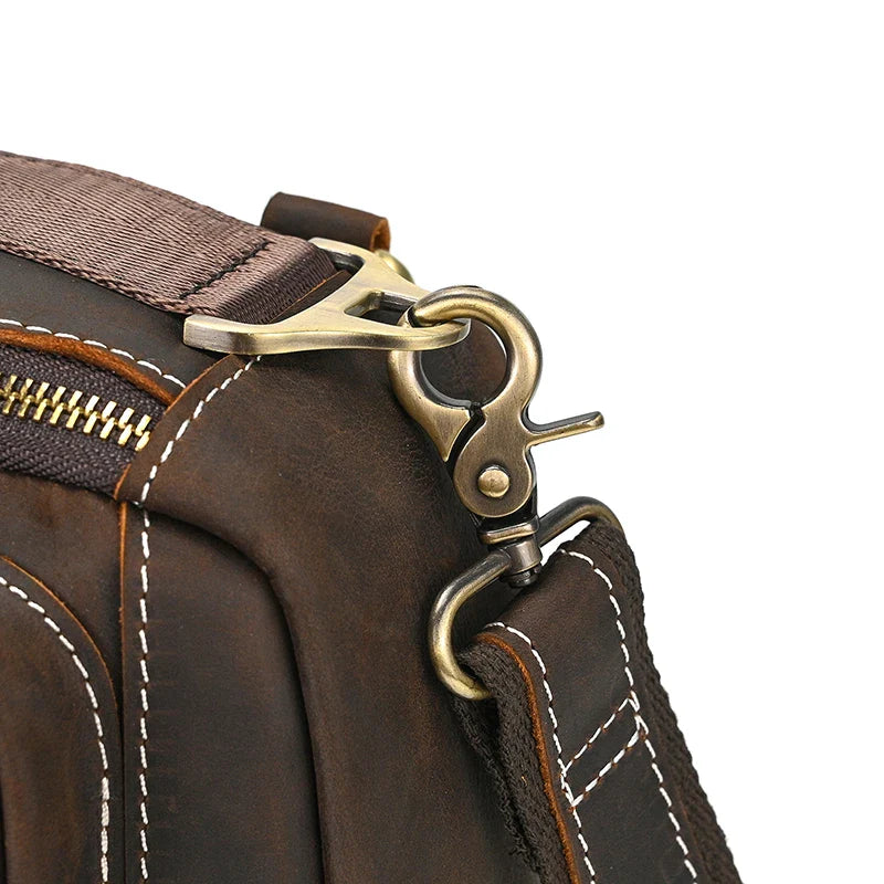 Handmade Top-Grain Leather 3-Way Bag Fanny Pack