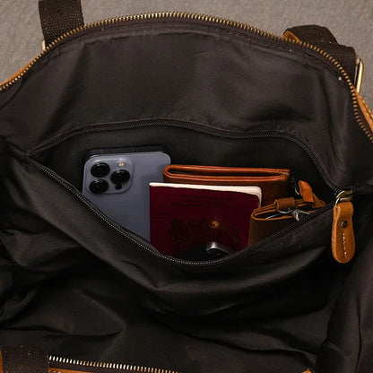 Fashion Leren Reistas voor Mannen