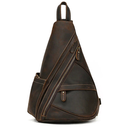 Leather Convertible Backpack Crossbody Bag Fanny Pack