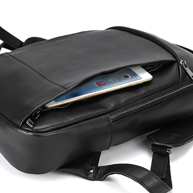 Single ritssluiting 15,6 inch laptop Retro-rugzak