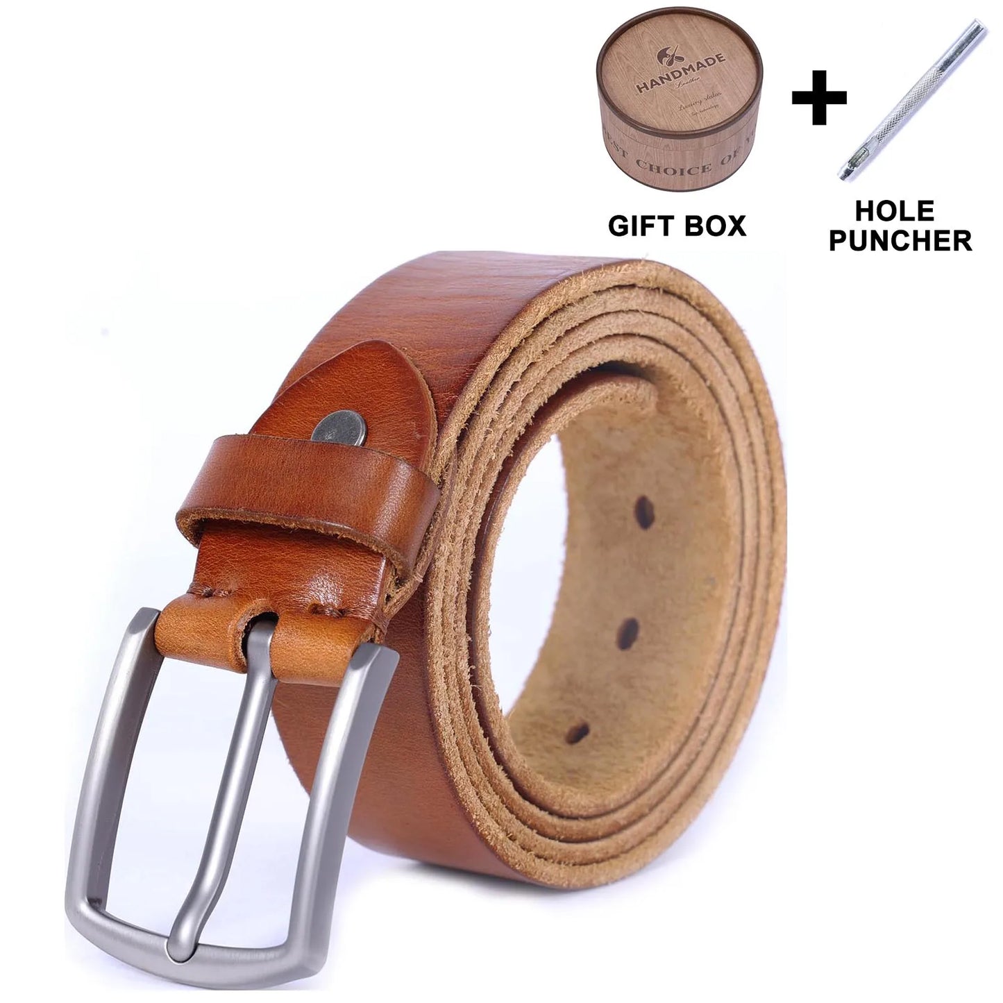 RAUVIK™ Retro Genuine Cowhide Leather Belt