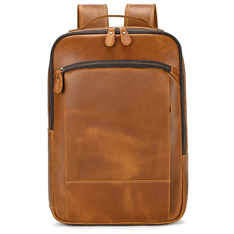 Single ritssluiting 15,6 inch laptop Retro-rugzak