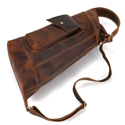 Premium Handmade Leather Sling Bag Fanny Pack