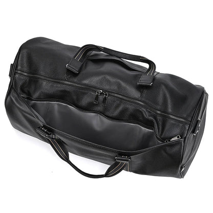 Black Genuine Leather Weekend Bag