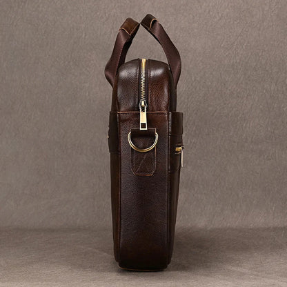 Men's Genuine Leather Business Briefcase