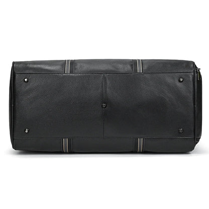 Black Genuine Leather Weekend Bag