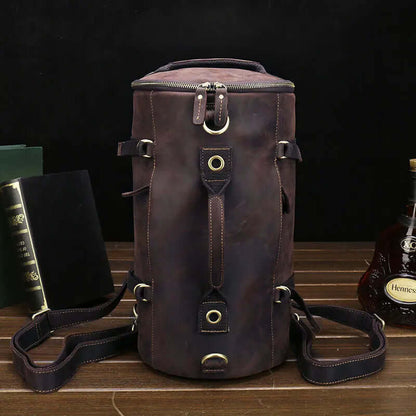 Brown Leather Backpack