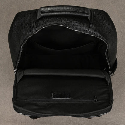 Sac à dos imperméable en cuir véritable tendance