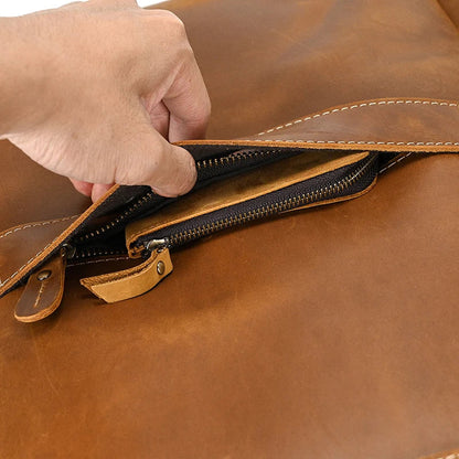 Single ritssluiting 15,6 inch laptop Retro-rugzak