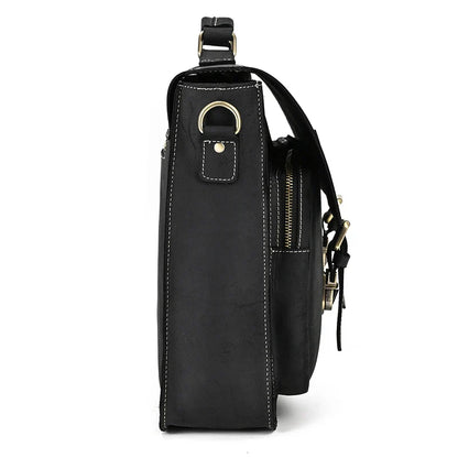 Men’s Leather Portfolio Messenger Bag