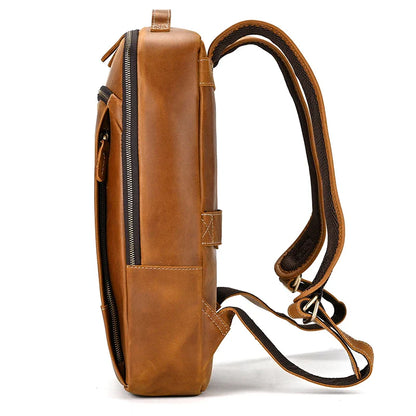 Single ritssluiting 15,6 inch laptop Retro-rugzak