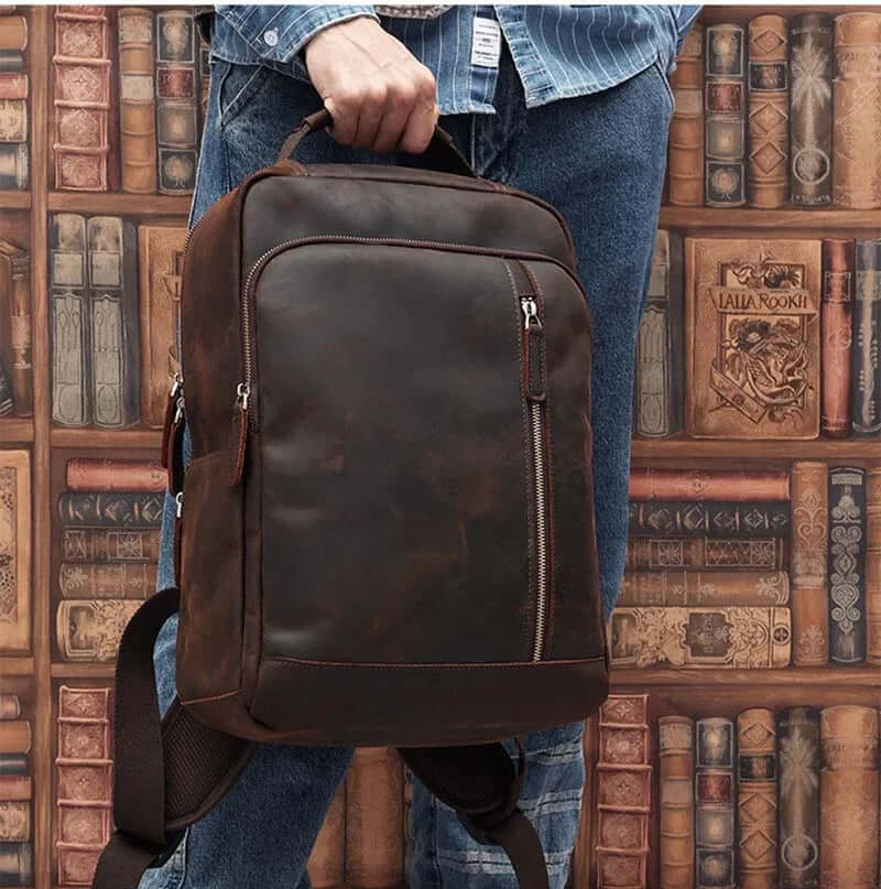 Minimalist Leather Backpack