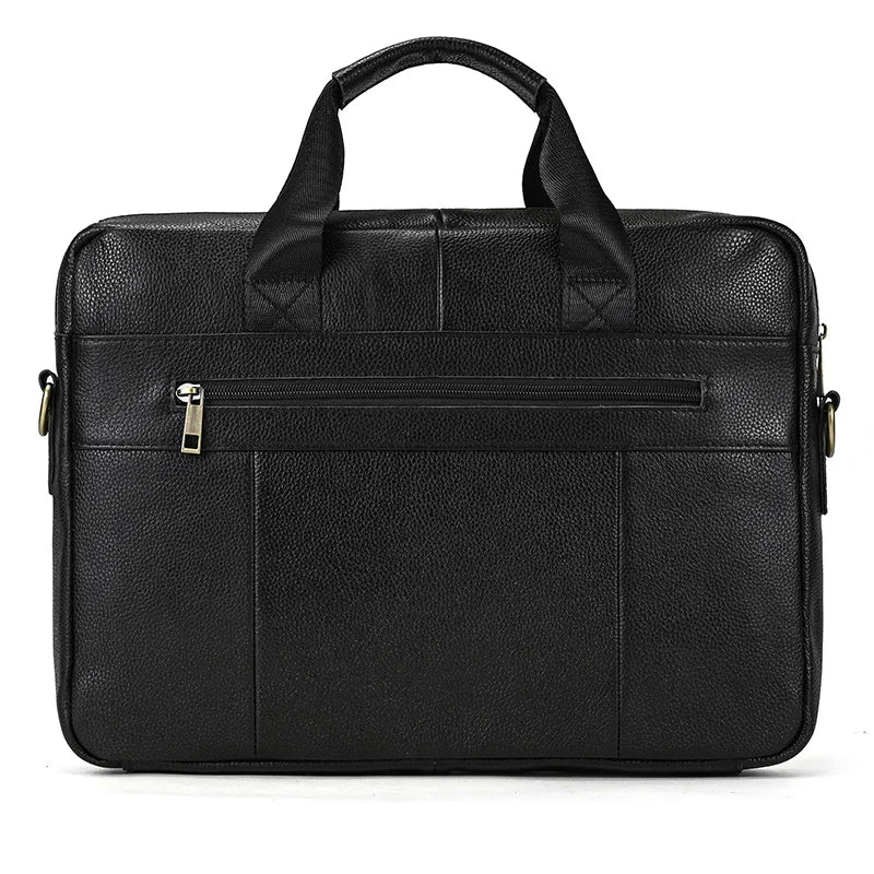 Men's Genuine Leather Business Briefcase