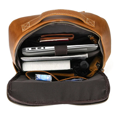 Single ritssluiting 15,6 inch laptop Retro-rugzak