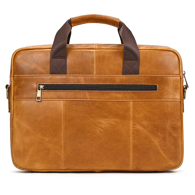 Men's Genuine Leather Business Briefcase