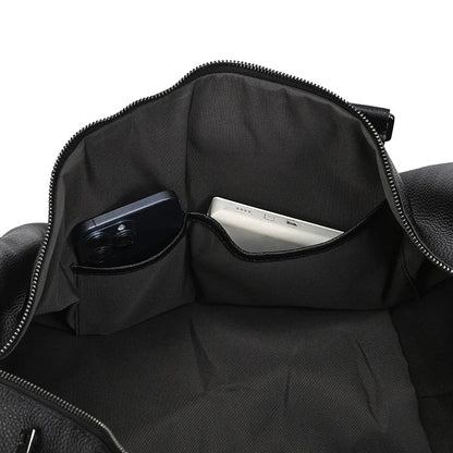 Black Genuine Leather Weekend Bag