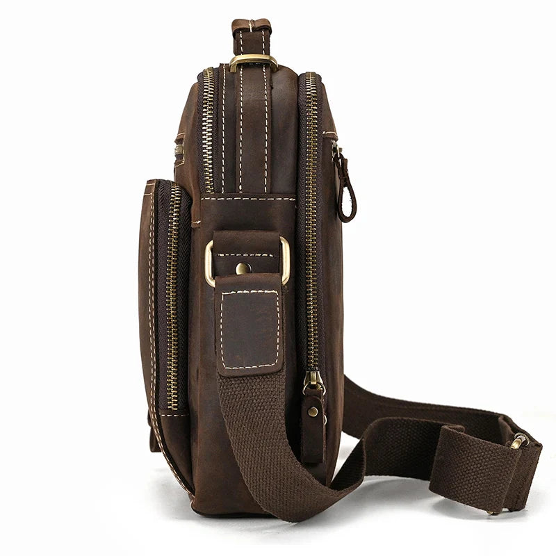 VALTORA™ leren crossbody slingtas