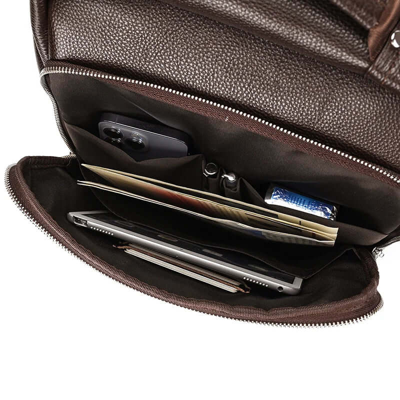 Minimalist Leather Backpack