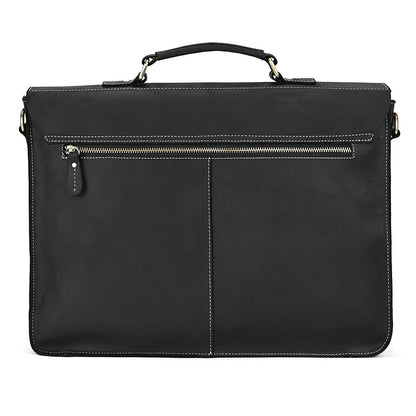 Men’s Leather Portfolio Messenger Bag