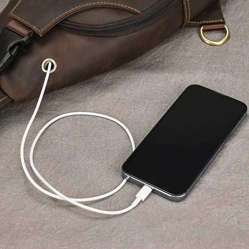 VAREZZA™ Vintage leren schoudertas