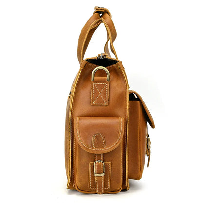 Full Grain Leather Mens Briefcase