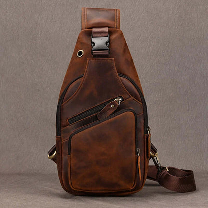 VAREZZA™ Vintage leren schoudertas