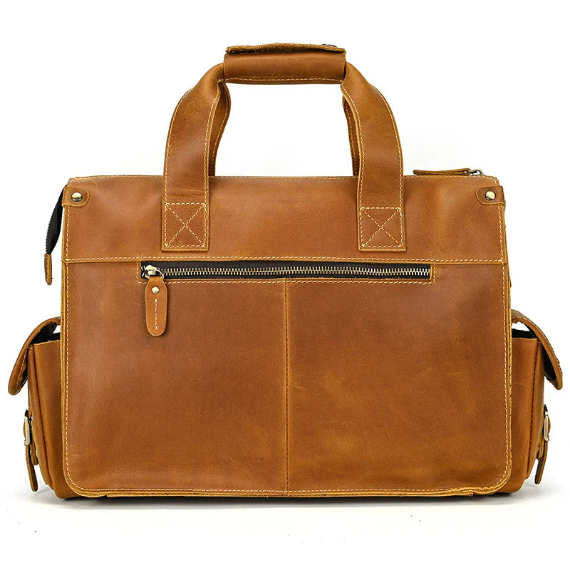 Full Grain Leather Mens Briefcase