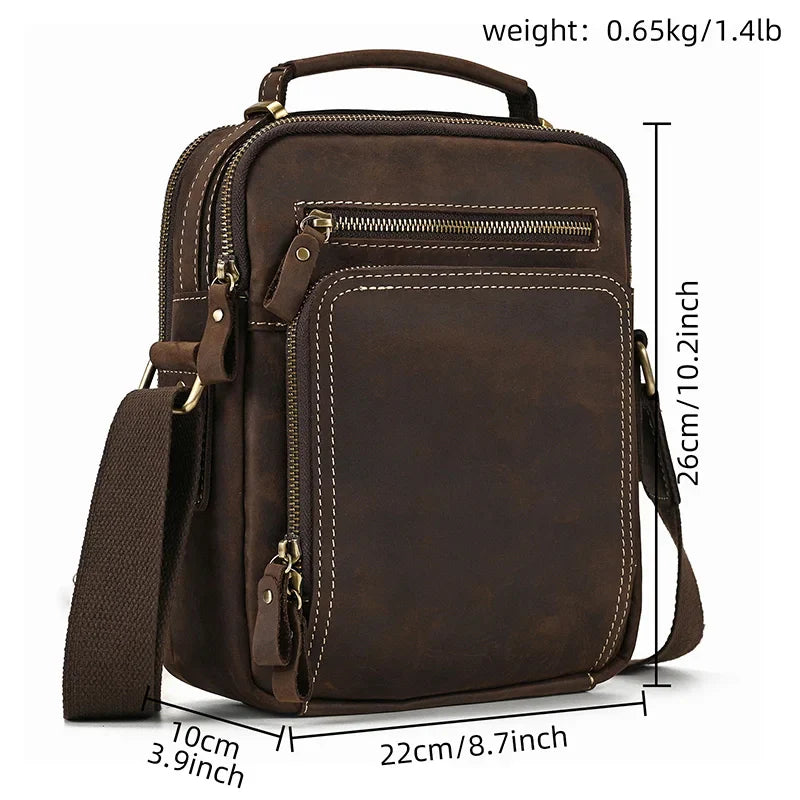 VALTORA™ leren crossbody slingtas