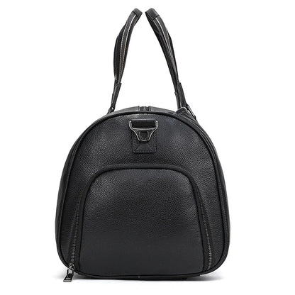 Black Genuine Leather Weekend Bag