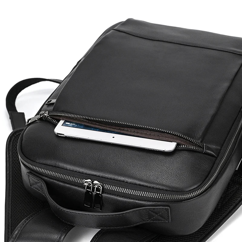 Single ritssluiting 15,6 inch laptop Retro-rugzak