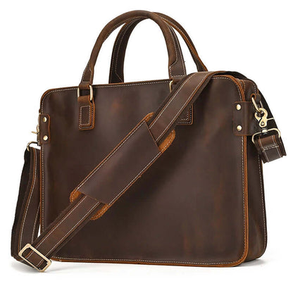 Elegant Leather Bag for Laptop for Men Business Briefcase