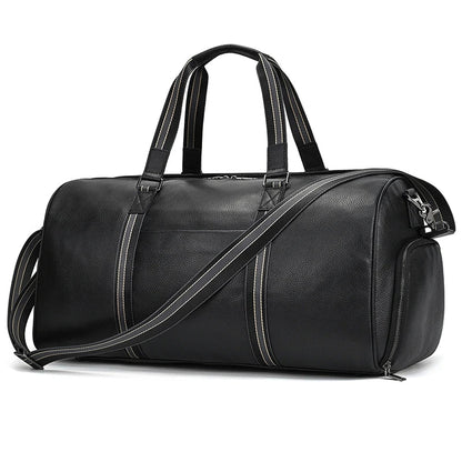 Black Genuine Leather Weekend Bag